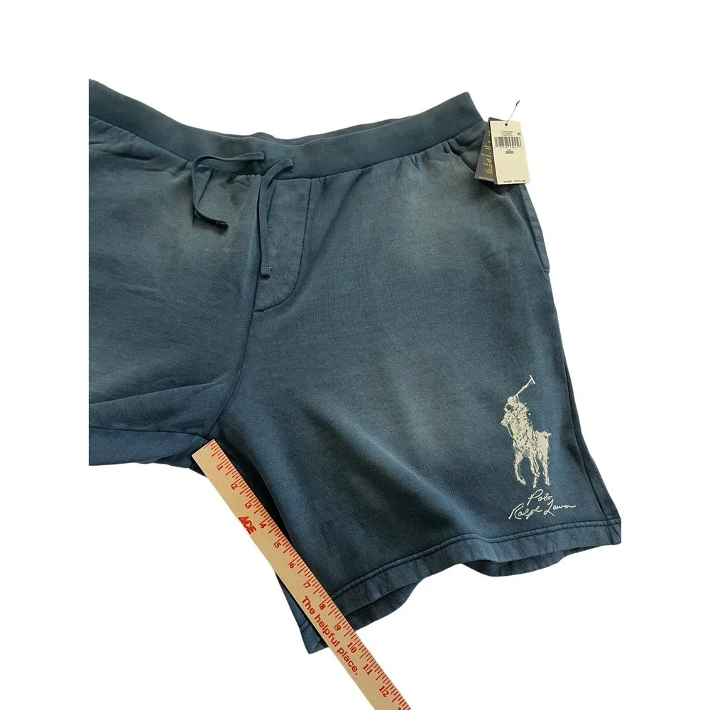 Polo Ralph Lauren Shorts Cotton Sweat Material Size 3XB Blue New with Tags Men